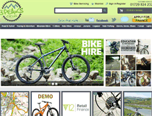 Tablet Screenshot of 3peakscycles.com